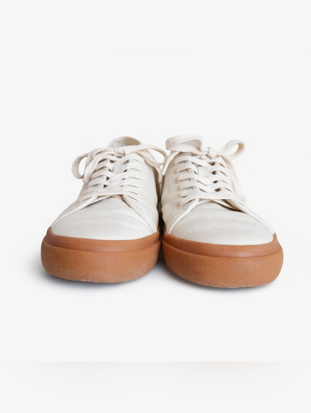 Frye Gia Low Ivory Leather Gumsole Sneakers Sz. 10 EUC - Picture 4 of 14